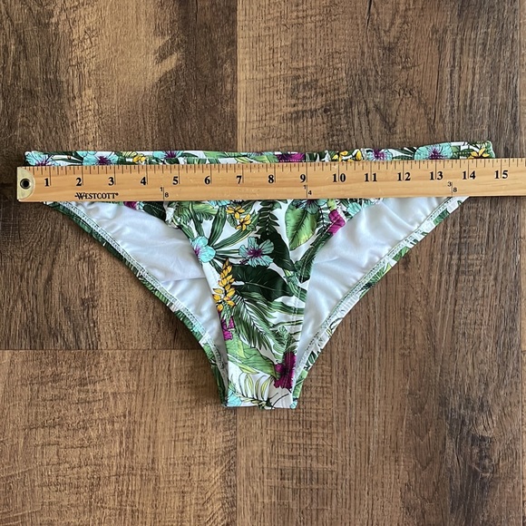 Cabana del Sol tropical floral print 2 piece bikini size medium - Picture 3 of 9